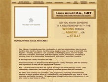 Tablet Screenshot of lauraarnoldmft.com